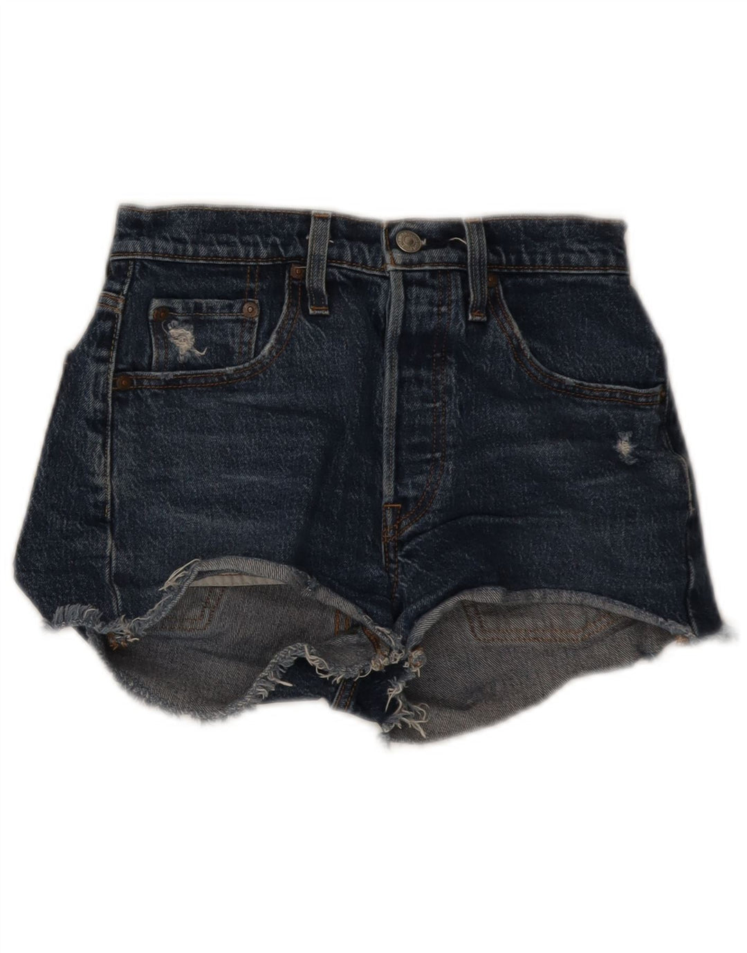 Pantaloni caldi in denim Levi's 501 da donna W26 piccoli blu