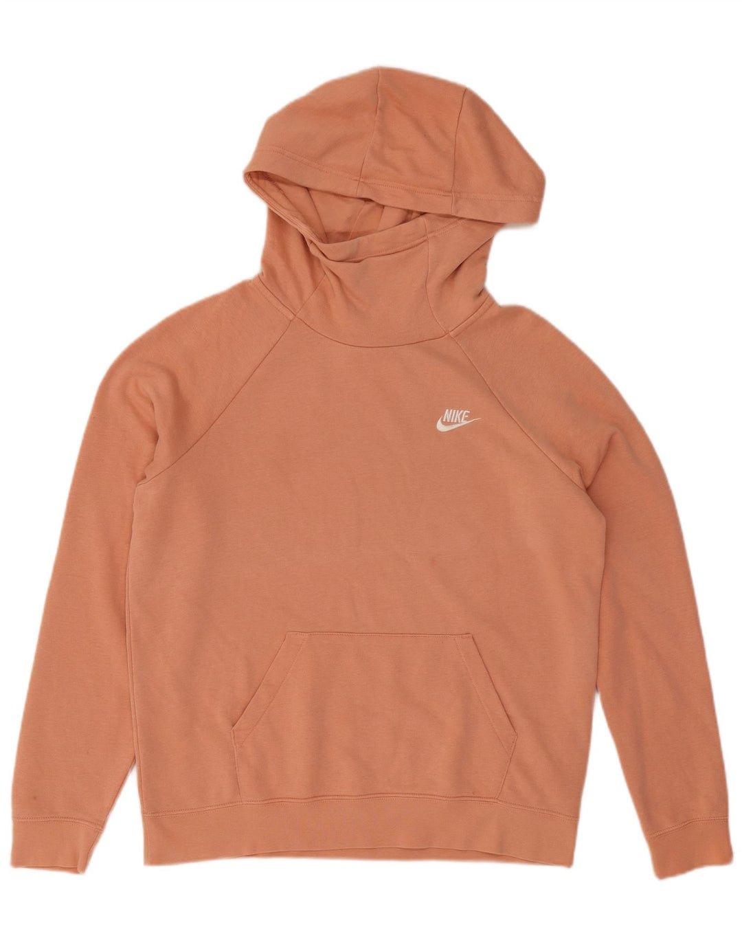 Felpa con cappuccio oversize da donna Nike UK 14 cotone rosa medio