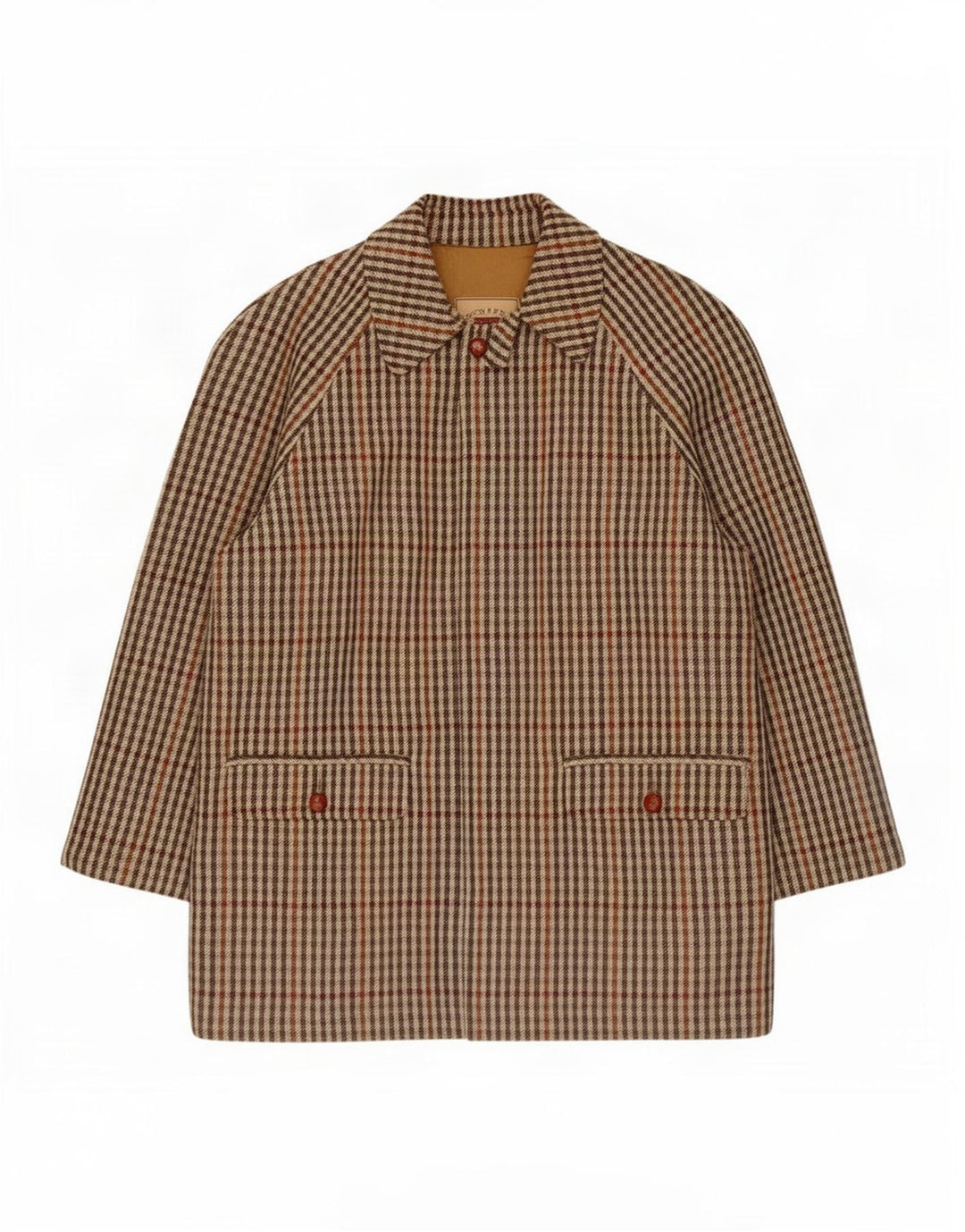 Cappotto da uomo Norton & Wilson IT 52 XL Beige a quadri