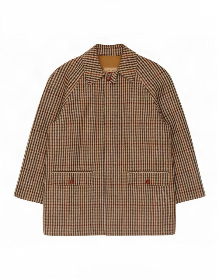 Cappotto da uomo Norton & Wilson IT 52 XL Beige a quadri
