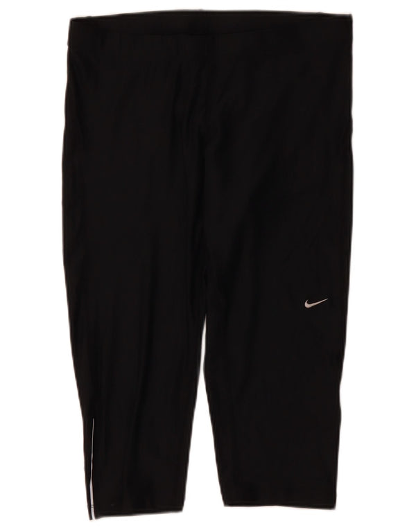 Pantaloncini sportivi NIKE Bermuda da donna UK 14/16 Large Nero Poliestere