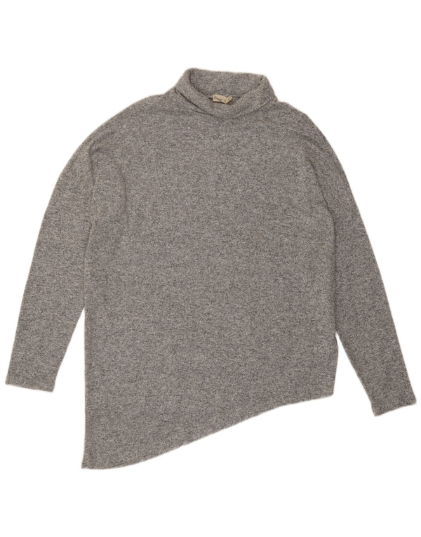 Maglione maglione a collo alto da donna Phase Eight UK 18 XL Viscosa grigia