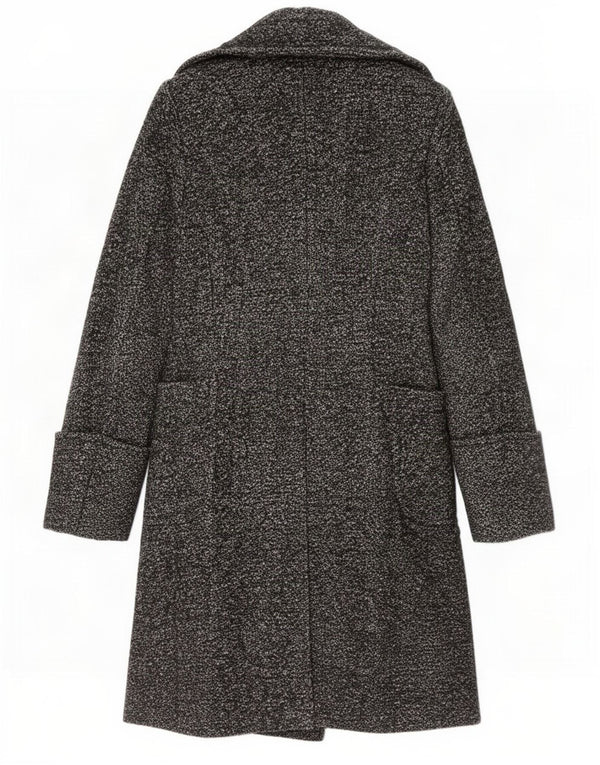Cappotto doppiopetto da donna Benetton UK 8 piccolo grigio screziato