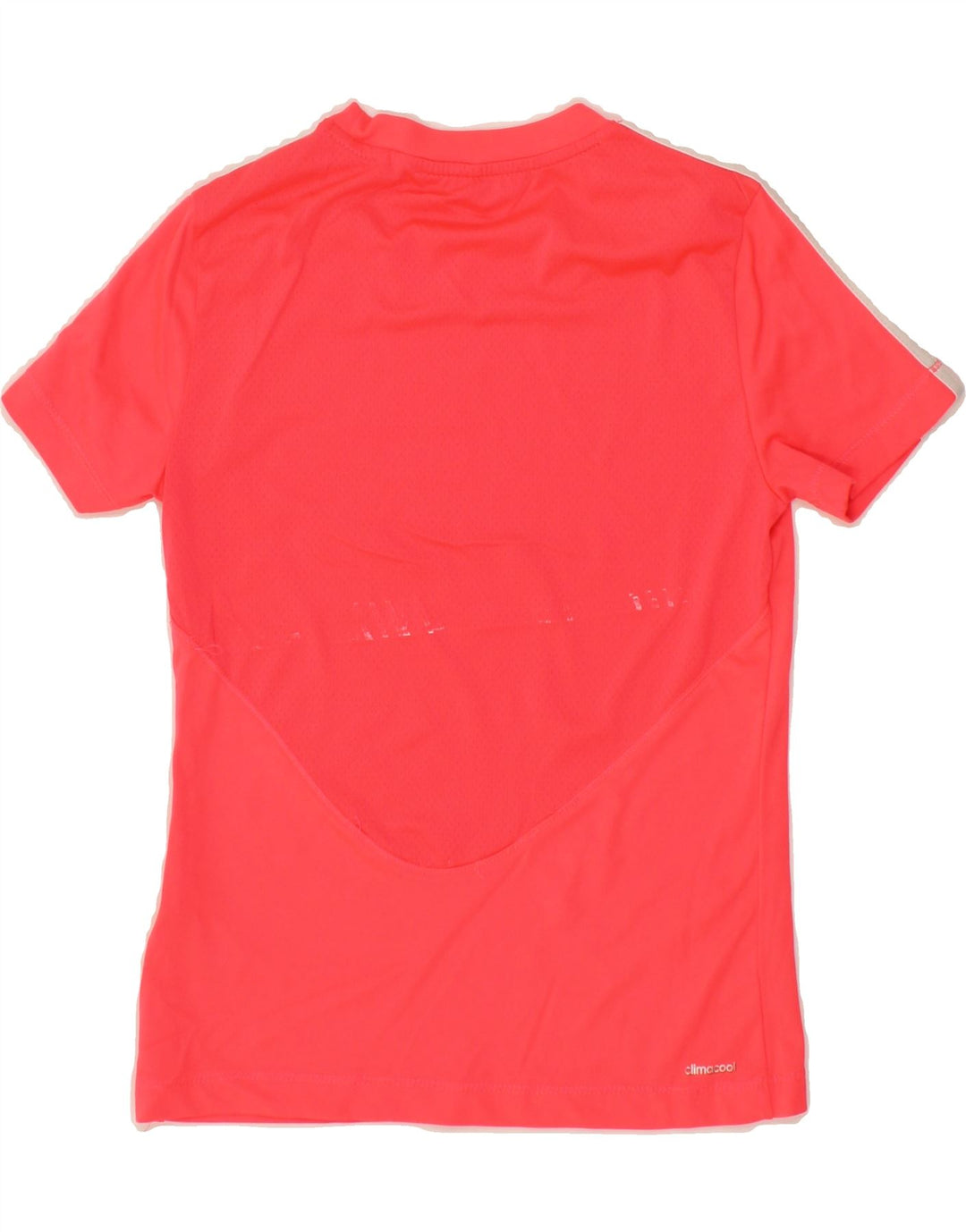 ADIDAS Girls Climacool T-Shirt Top 9-10 Years Red Polyester Vintage Adidas and Second-Hand Adidas from Messina Hembry 
