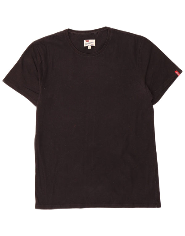 T-shirt da uomo Levi's Top Large in cotone nero