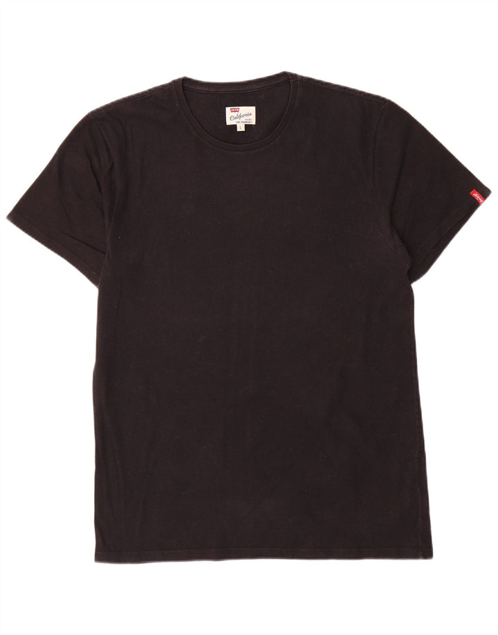 T-shirt da uomo Levi's Top Large in cotone nero