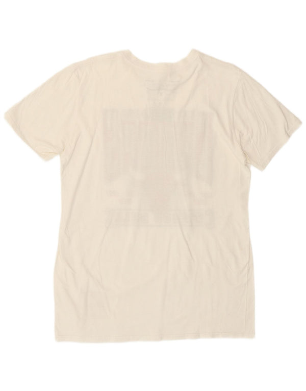 MITCHELL & NESS T-shirt grafica da uomo dei Chicago Bulls, colore medio, bianco sporco