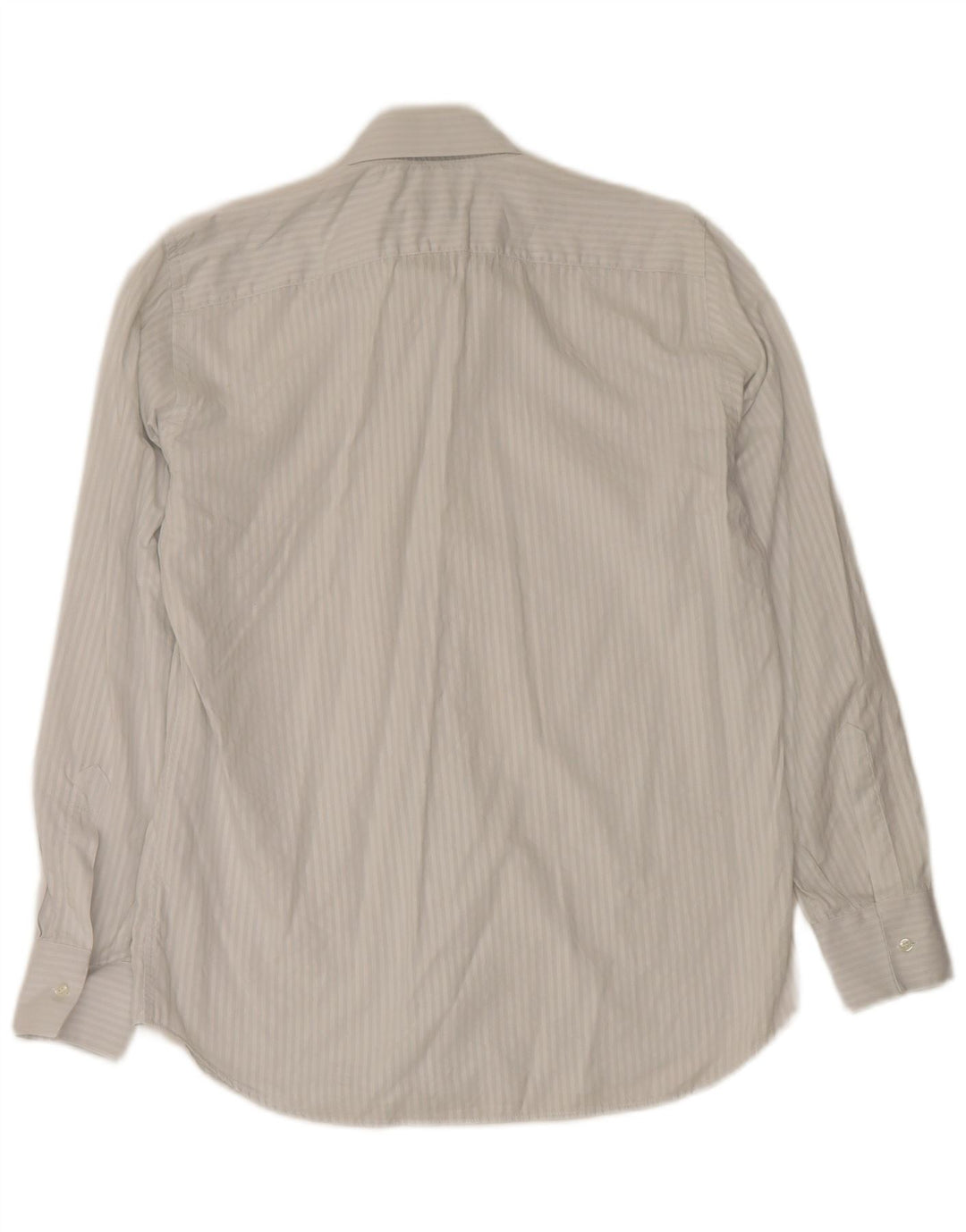 Camicia da uomo Roccobarocco taglia 40 15 3/4 cotone gessato bianco medio