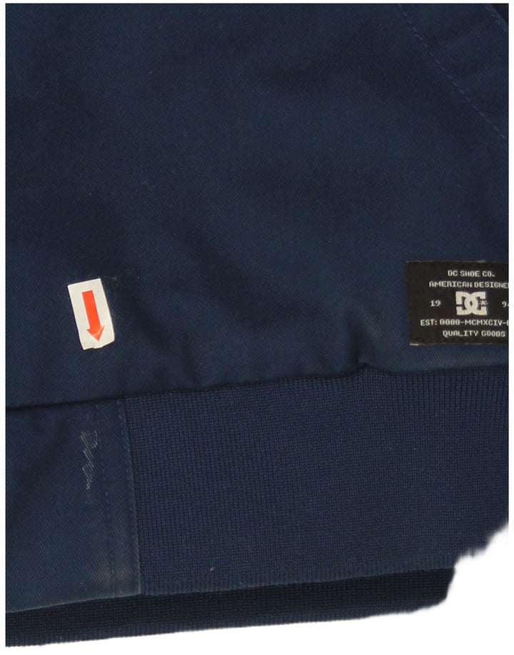 Bomber con cappuccio da uomo DC UK 40 grande cotone blu navy