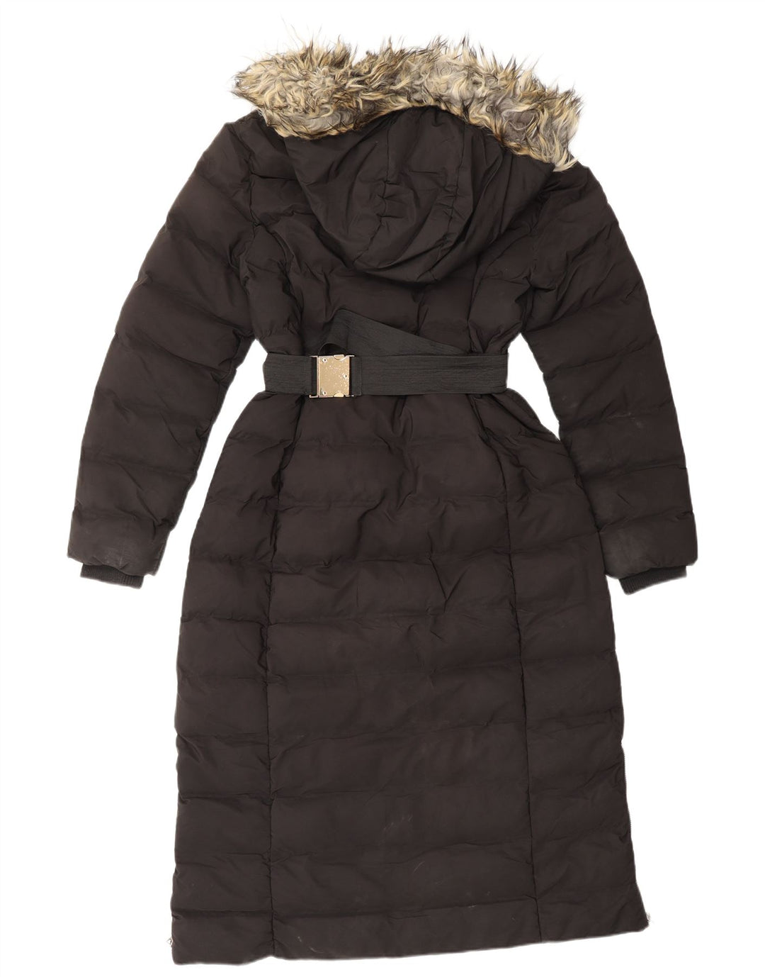 Cappotto imbottito con cappuccio da donna OASIS UK 12 medio poliestere nero