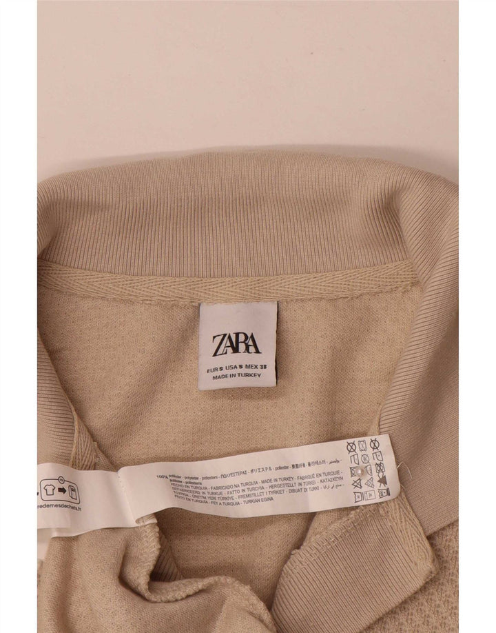 Camicia Zara da uomo a maniche corte piccola beige