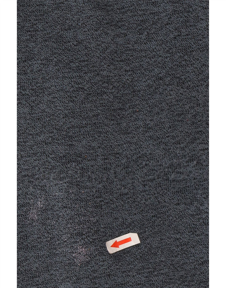 Felpa con collo con zip da donna Weird Fish UK 12 Poliestere grigio medio