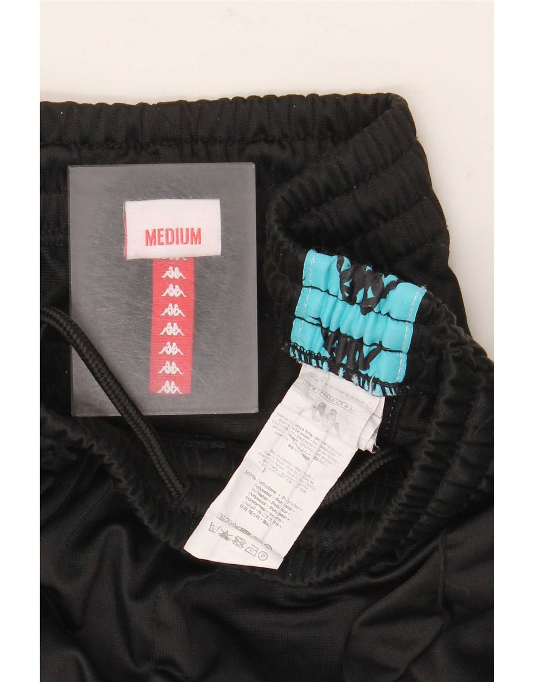 Pantaloni da tuta con grafica Kappa da uomo Joggers Medium Black Colourblock