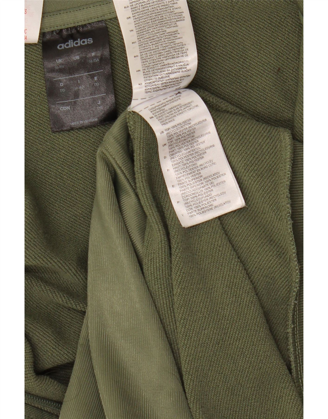 Giacca da ginnastica grafica ADIDAS per ragazzi 14-15 anni in poliestere verde