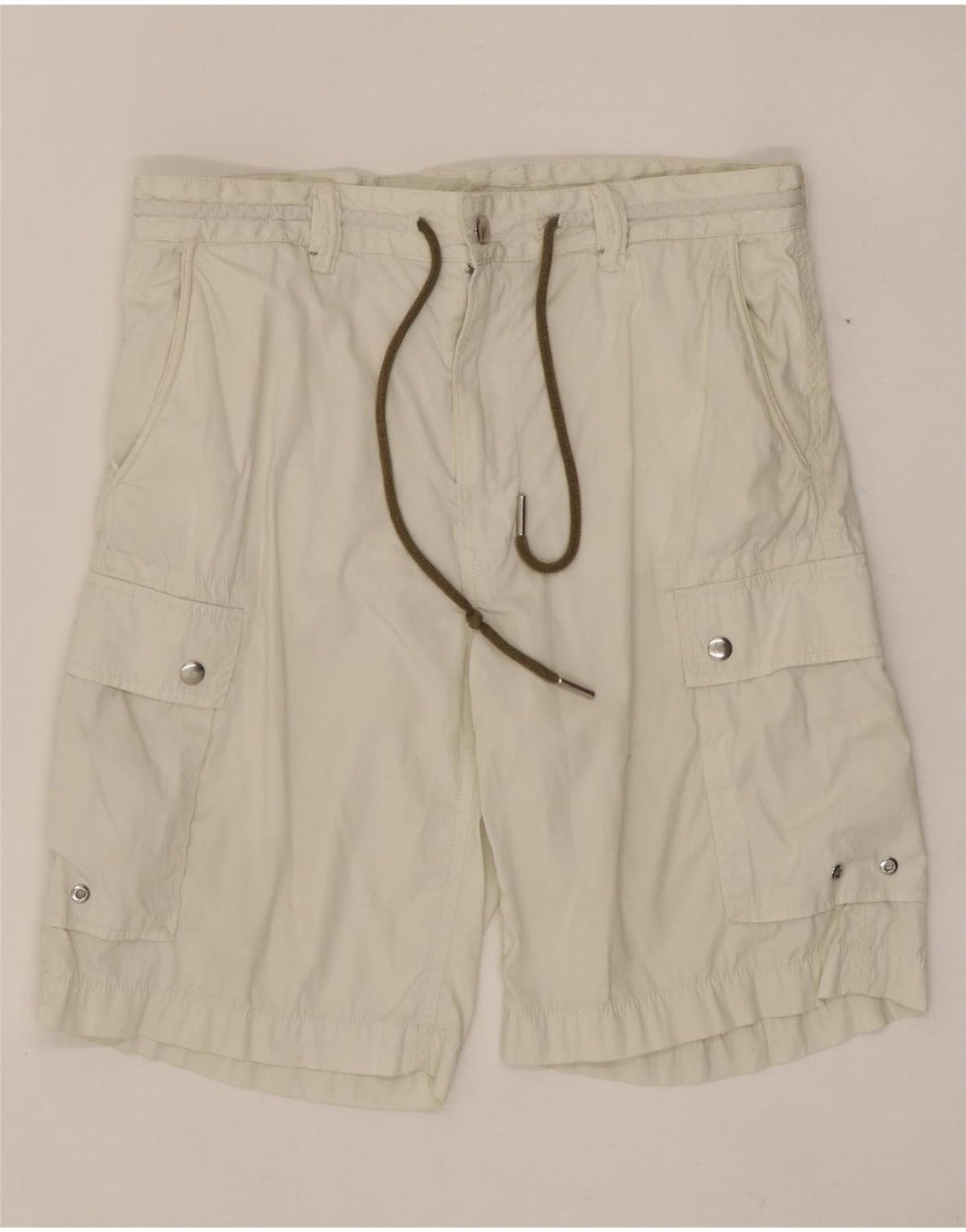 Pantaloncini cargo da uomo Diesel W30 cotone bianco sporco medio