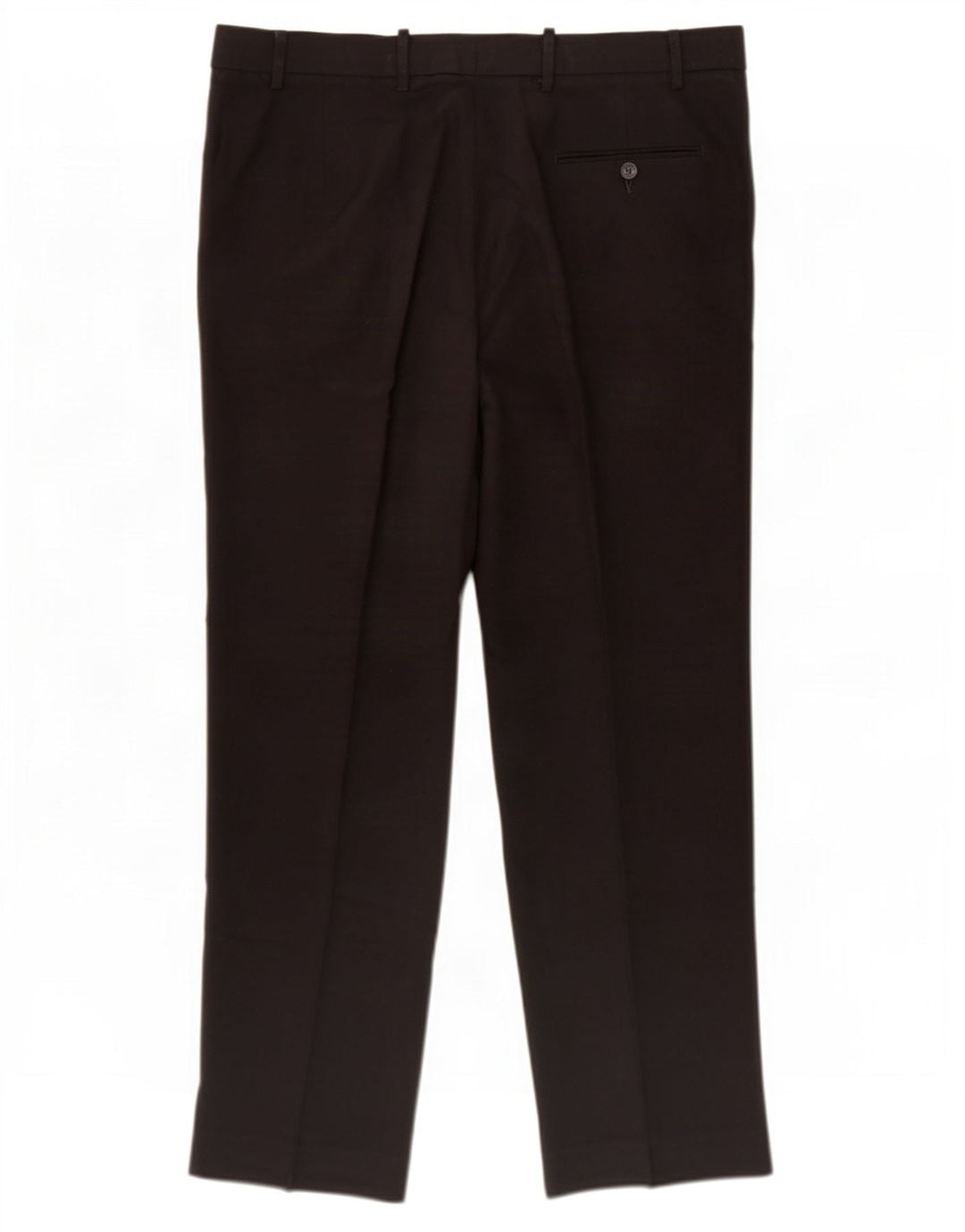 Pantaloni da abito regolari da uomo Marks & Spencer W38 L31 poliestere nero