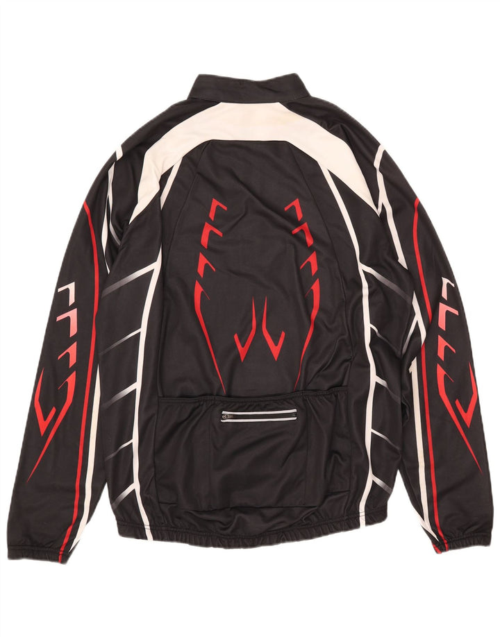 Top da tuta pullover con zip e collo da uomo CRANE IT 52 Large Nero geometrico