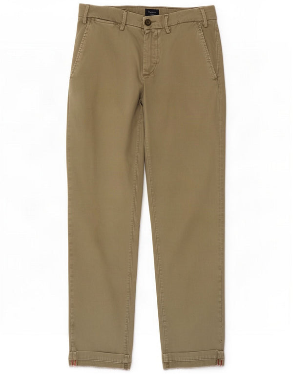 PEPE Jeans Pantaloni chino dritti da uomo W30 L29 Cotone kaki