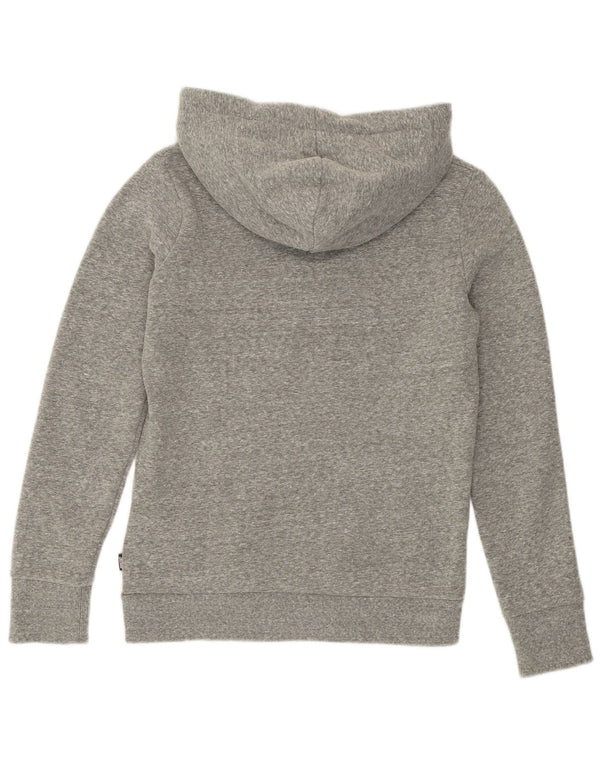 Felpa con cappuccio da donna Real Graphic Superdry UK 8 Small Grey Flecked