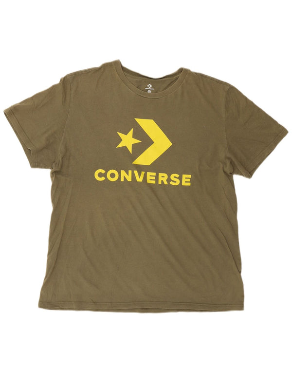 T-shirt grafica da uomo Converse Top XL Cachi