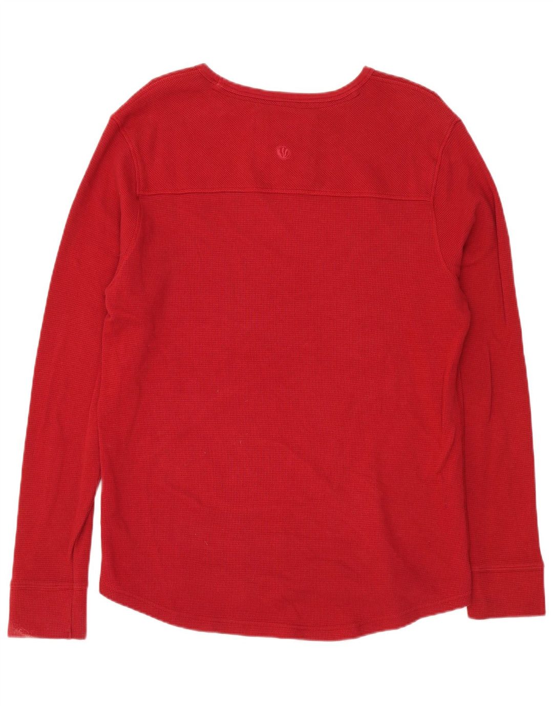 Fat Face Top da uomo a maniche lunghe grande in cotone rosso