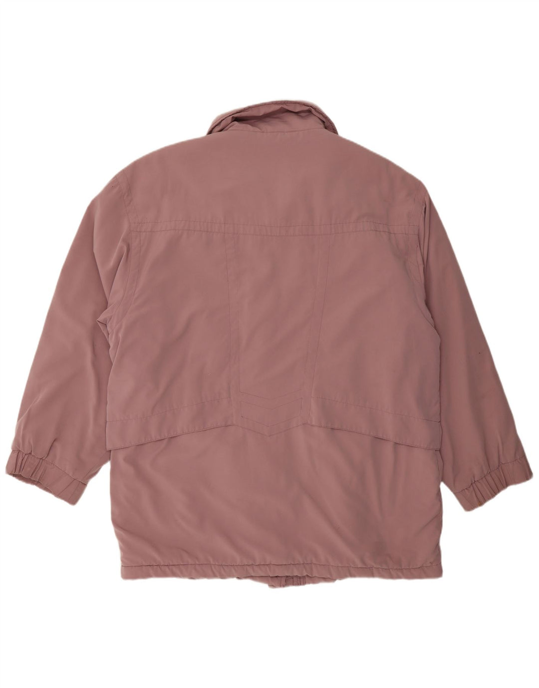 Giacca a vento oversize da donna vintage EU 42 grande poliestere rosa