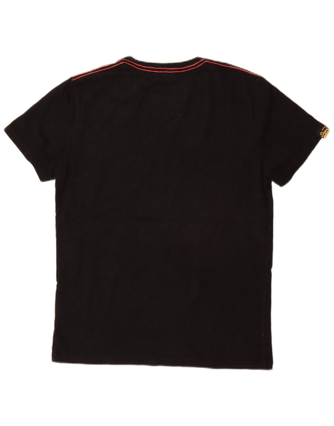 T-shirt grafica da uomo SUPERDRY Top grande in cotone nero