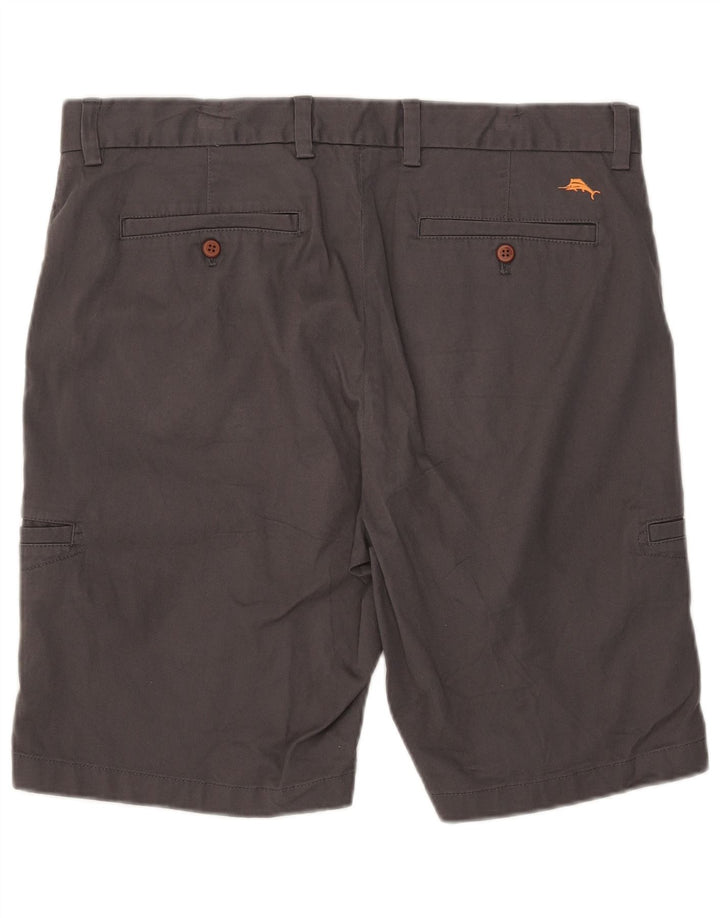 Pantaloncini cargo da uomo Tommy Bahama W36 grandi in cotone grigio