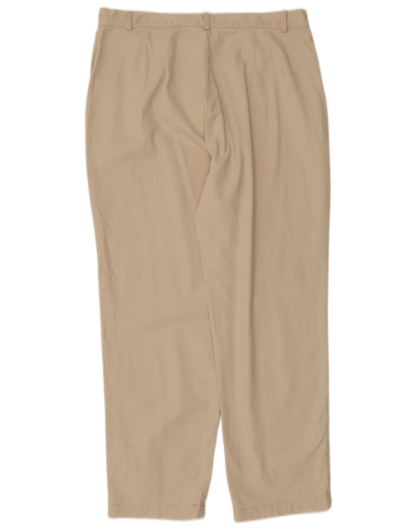 Pantaloni casual a vita alta da donna Dockers US 14 XL W34 L27 Cotone beige
