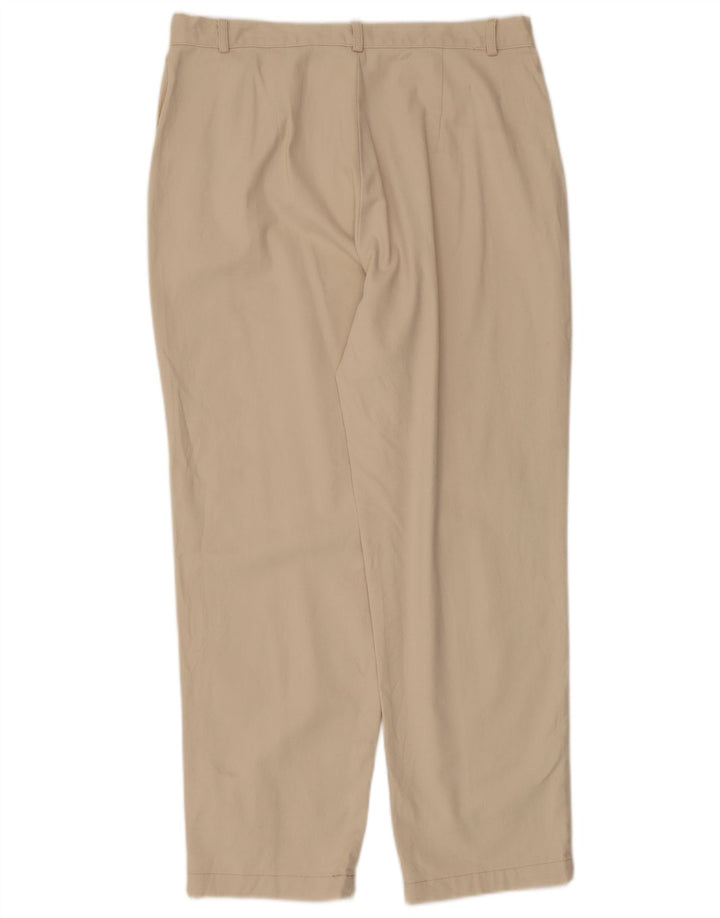 Pantaloni casual a vita alta da donna Dockers US 14 XL W34 L27 Cotone beige