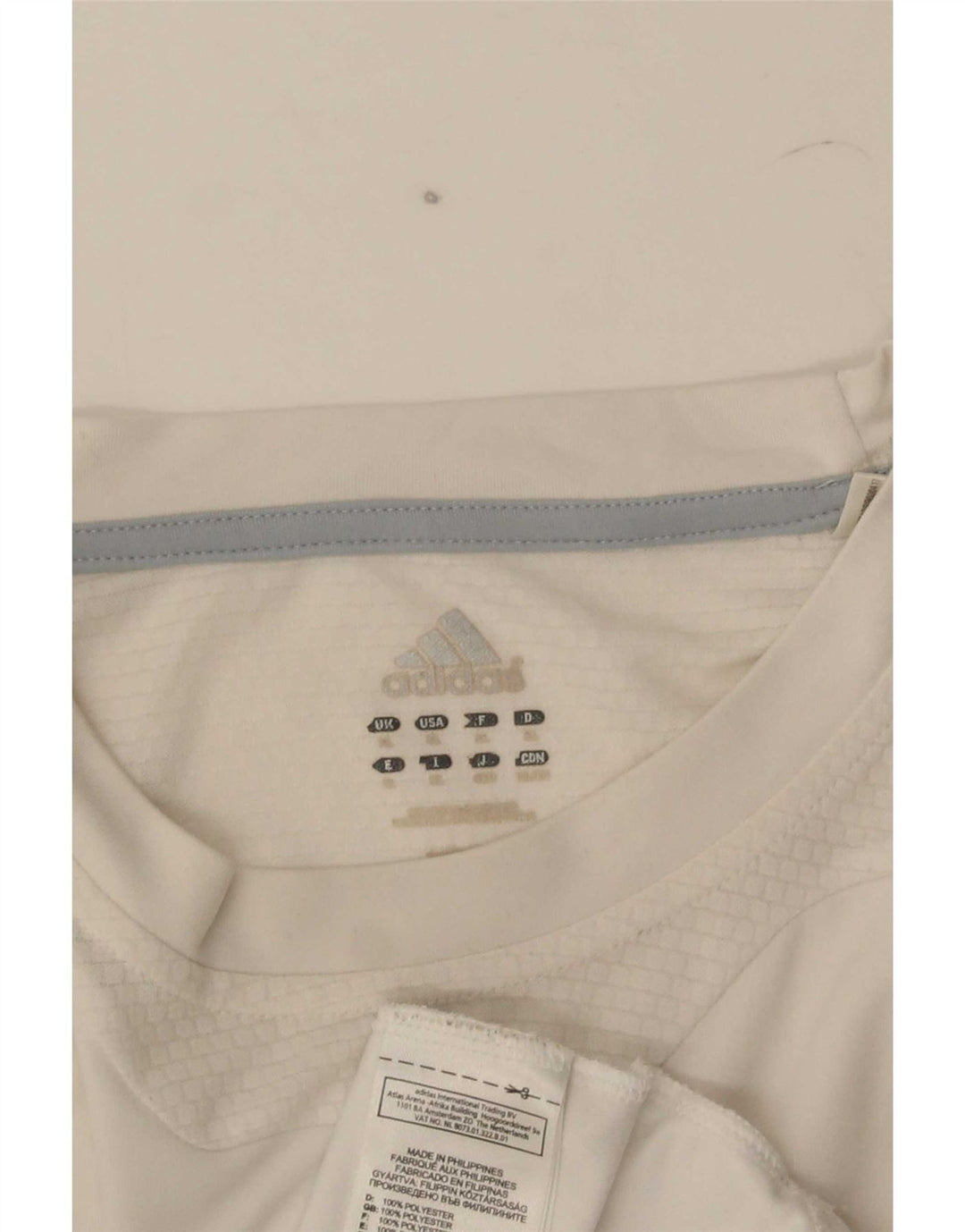 T-shirt Adidas Climacool da uomo Top XL poliestere color block bianco