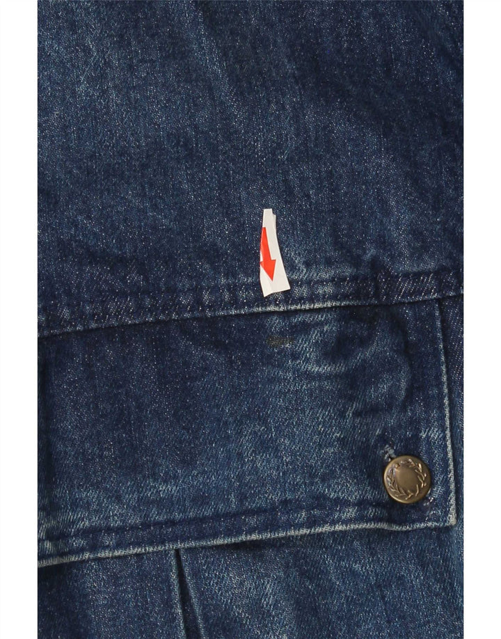 Giacca di jeans vintage da uomo UK 42 XL in cotone blu