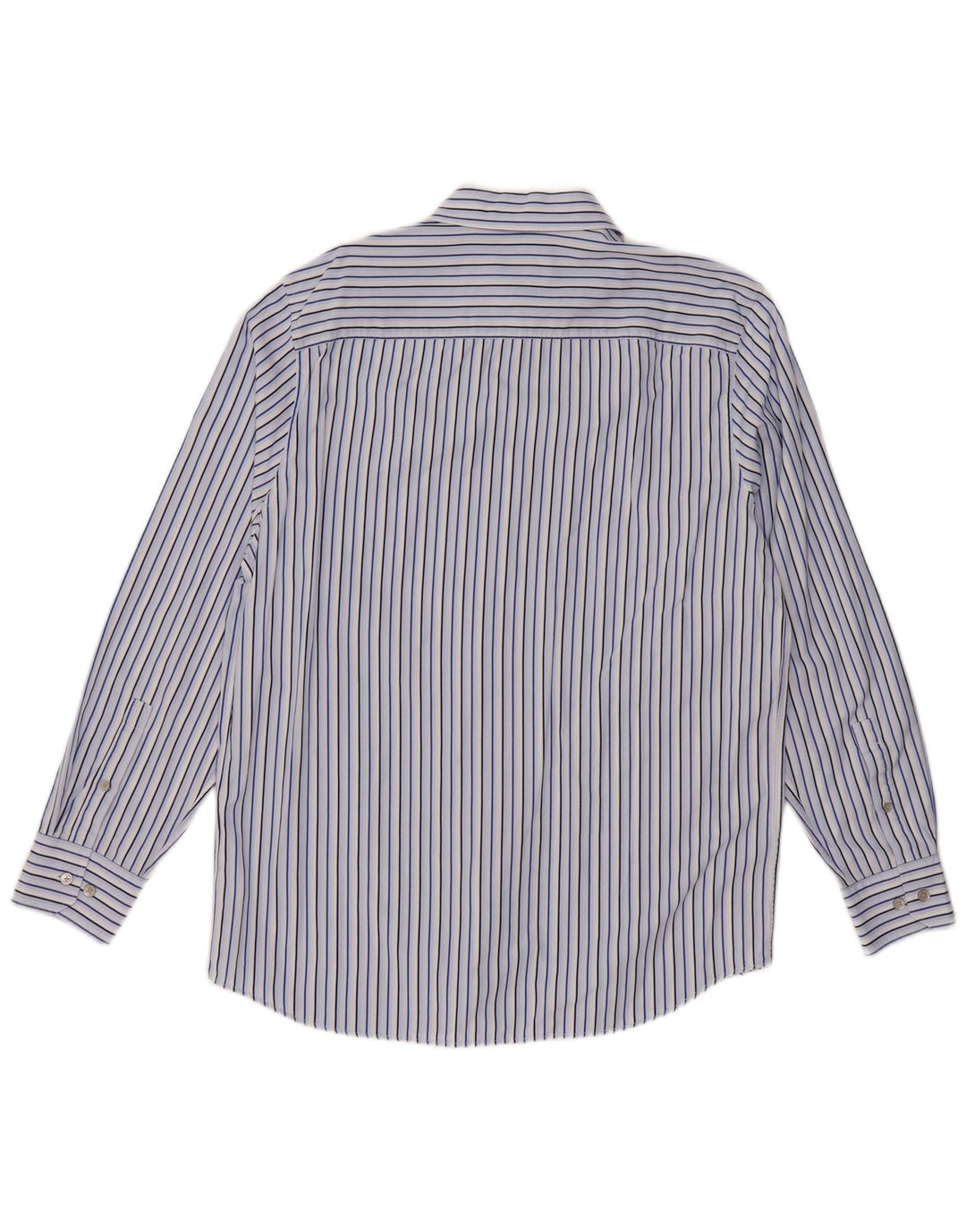 CALVIN KLEIN Camicia Uomo Cotone Rigato Blu Medio