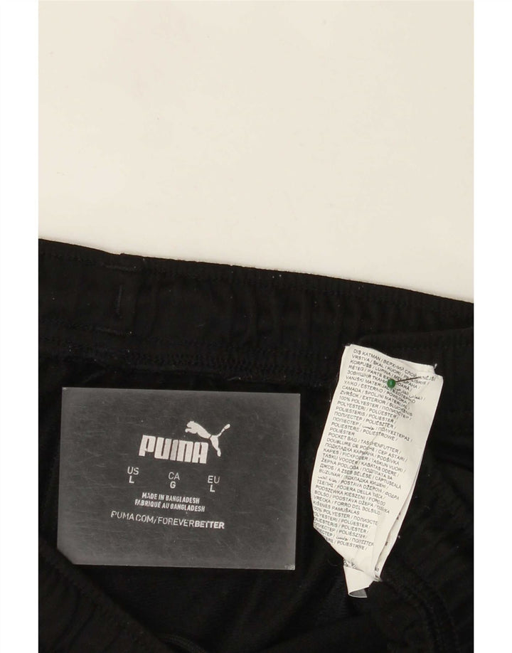 Pantaloni da tuta da uomo Puma Large neri in poliestere