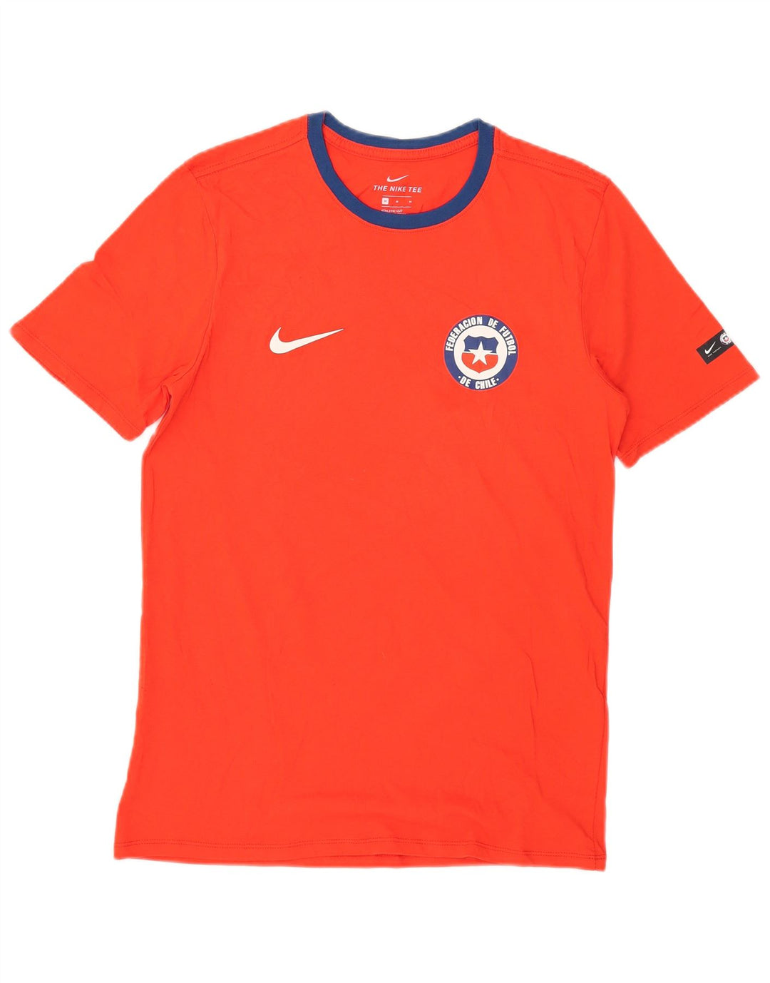 T-shirt Nike da uomo dal taglio atletico, colore rosso medio, in cotone