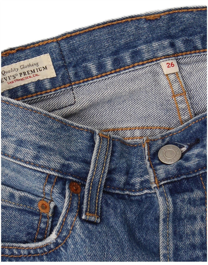 LEVI'S Womens Denim Skirt W26 Small  Blue Cotton