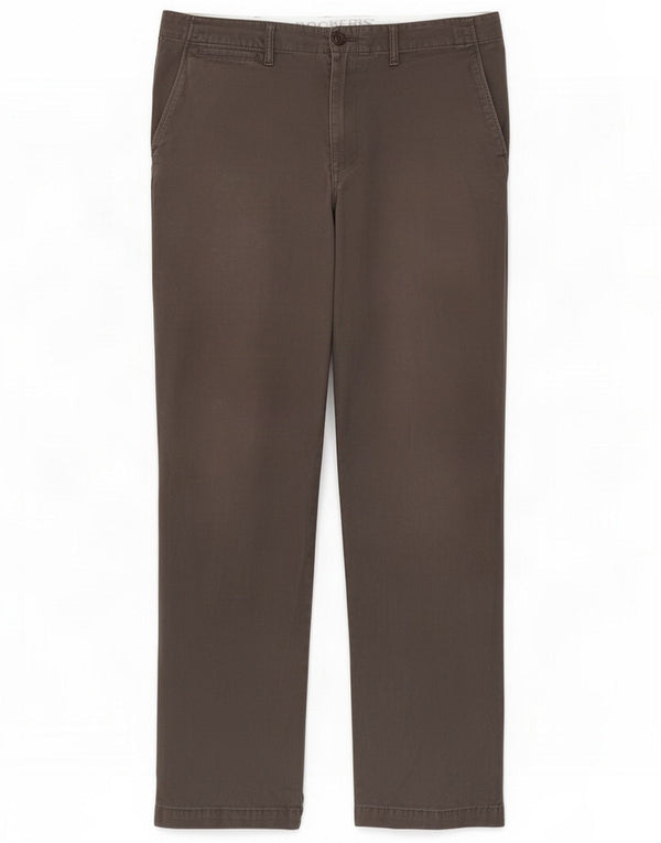 Dockers Pantaloni chino dritti da uomo W33 L34 Cotone grigio