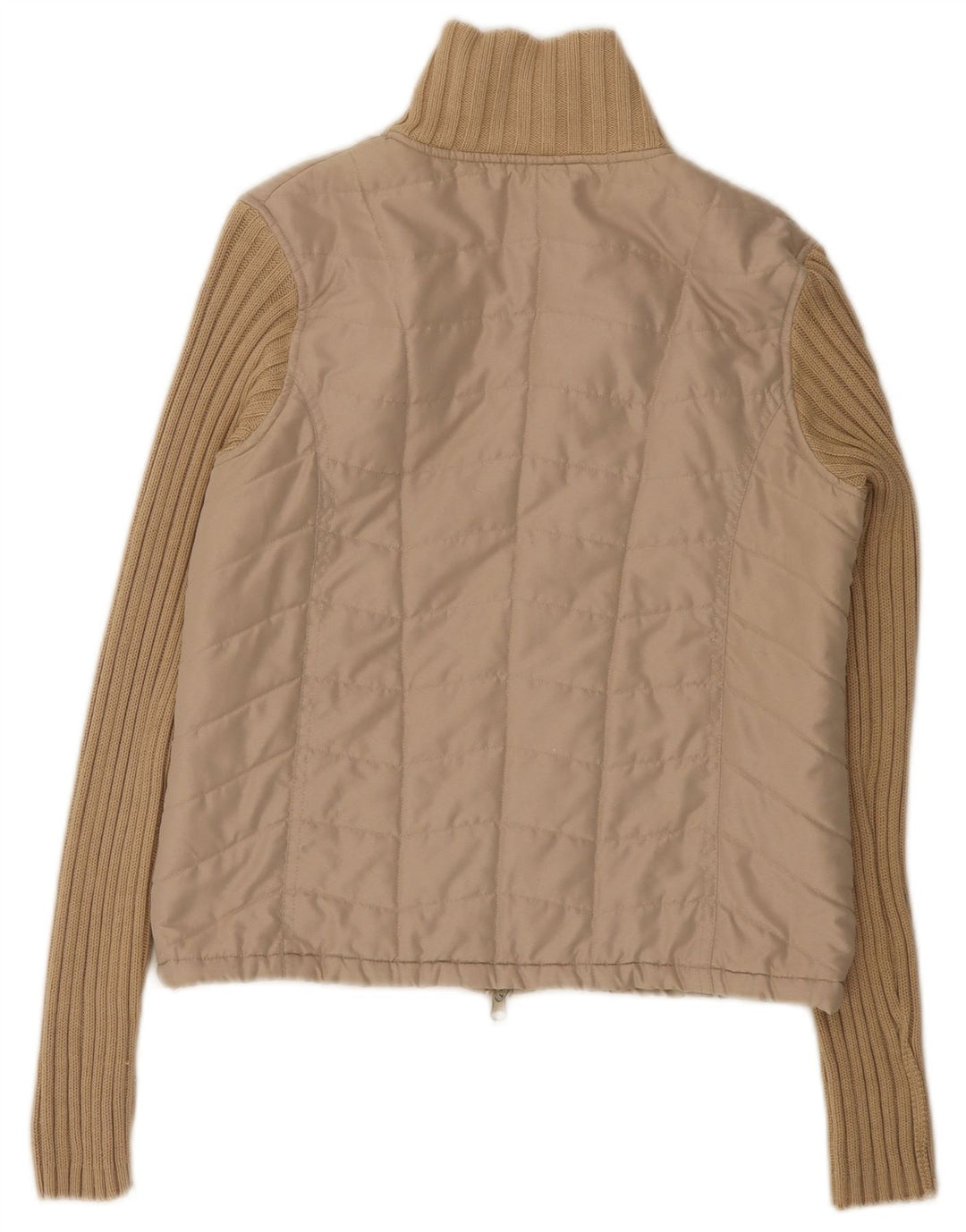 Giubbotto bomber vintage da donna EU 36 piccolo poliestere beige
