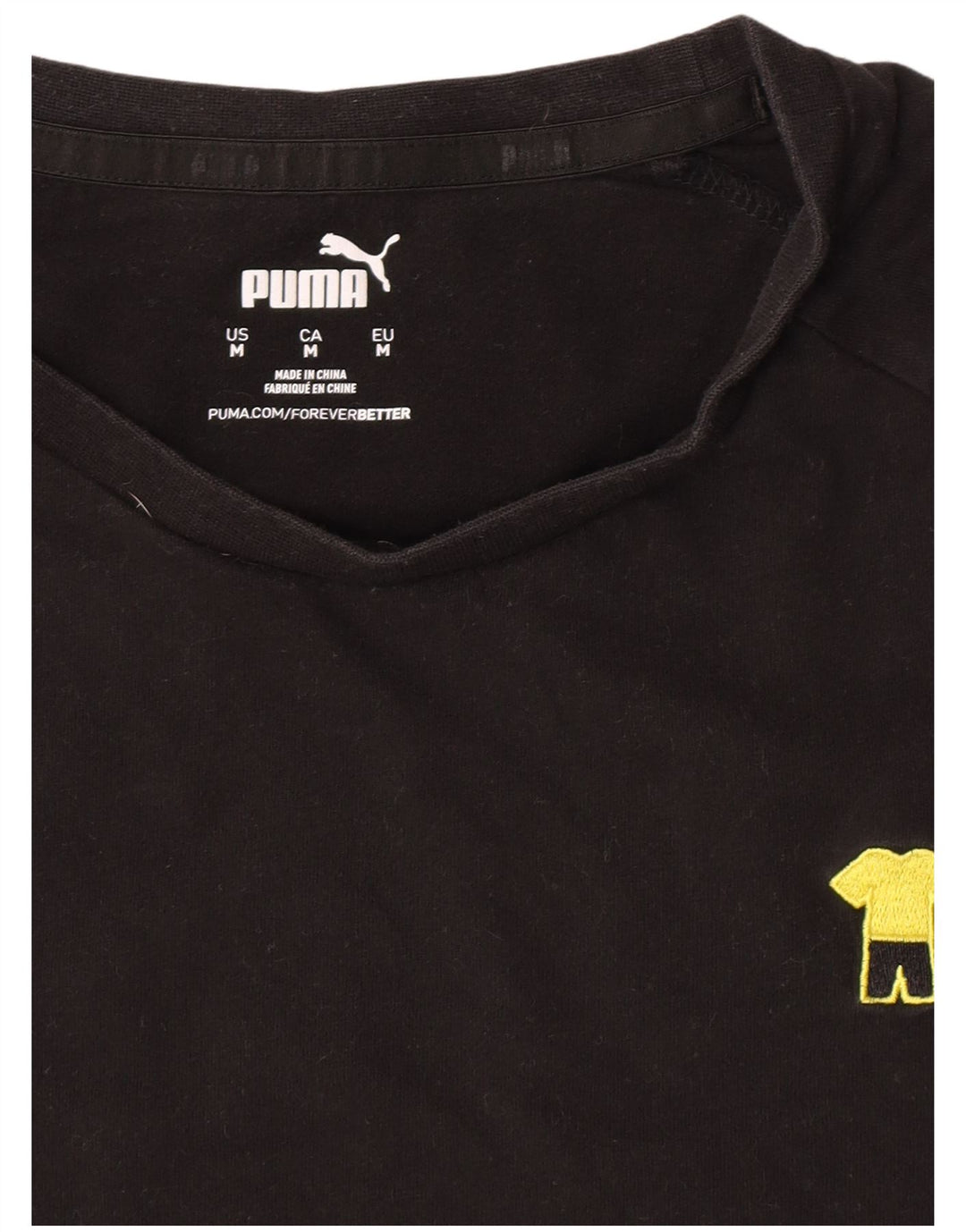 T-shirt Puma da uomo media media nera