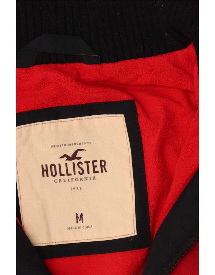 Giacca a vento da uomo Hollister UK 38 poliestere medio blu navy