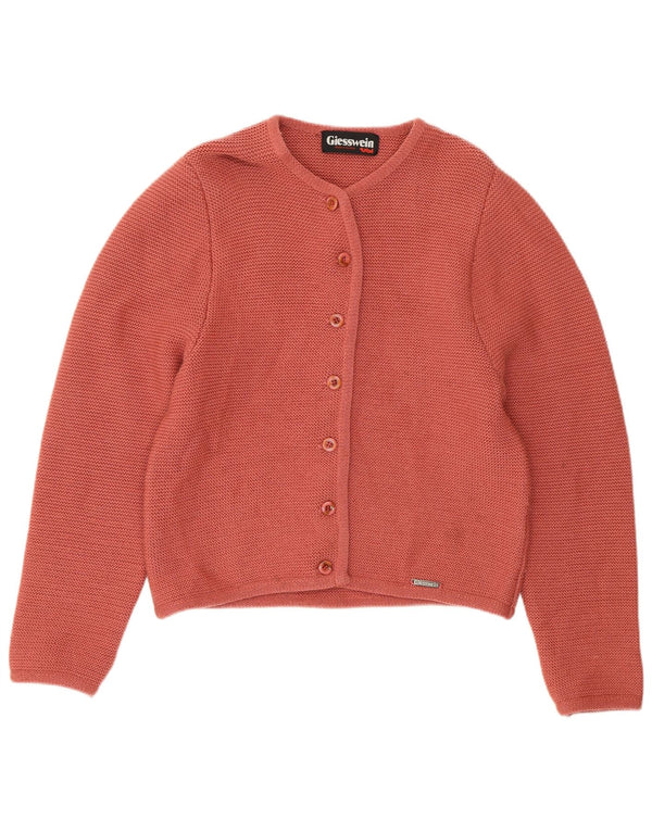 Giesswein Maglione Cardigan da Donna UK 18 XL Rosa Lana Vergine