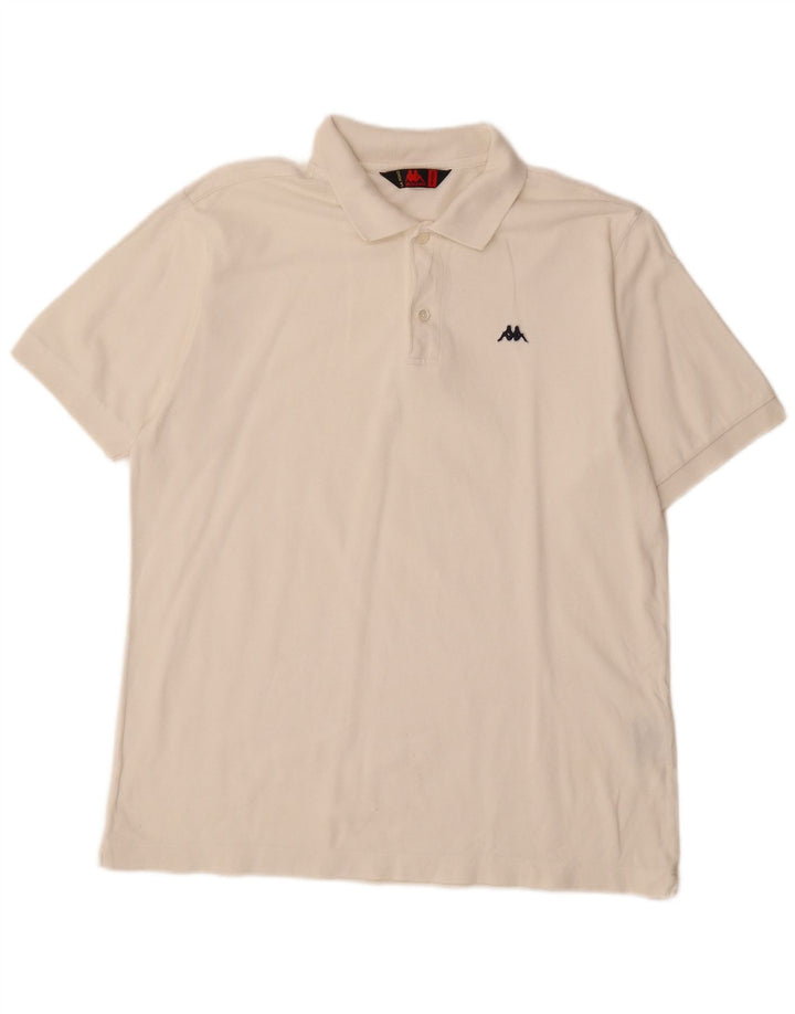 Polo Uomo KAPPA Cotone Medio Bianco