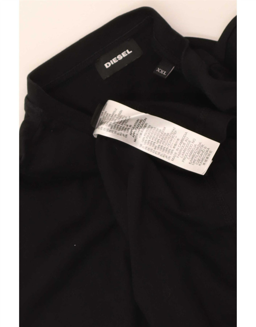T-shirt grafica da uomo Diesel Top 2XL in cotone nero
