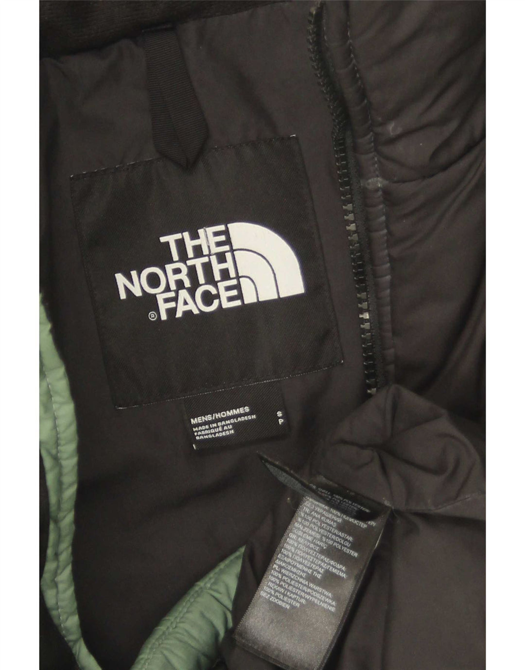 Giacca imbottita da uomo The North Face UK 36 Small Verde Colourblock Poliestere