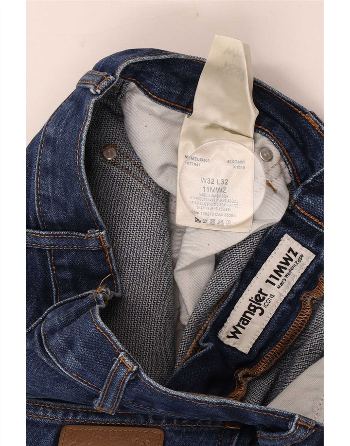 Jeans dritti da uomo Wrangler W32 L32 cotone blu