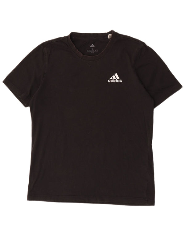 T-shirt Adidas da uomo Top Small in cotone nero