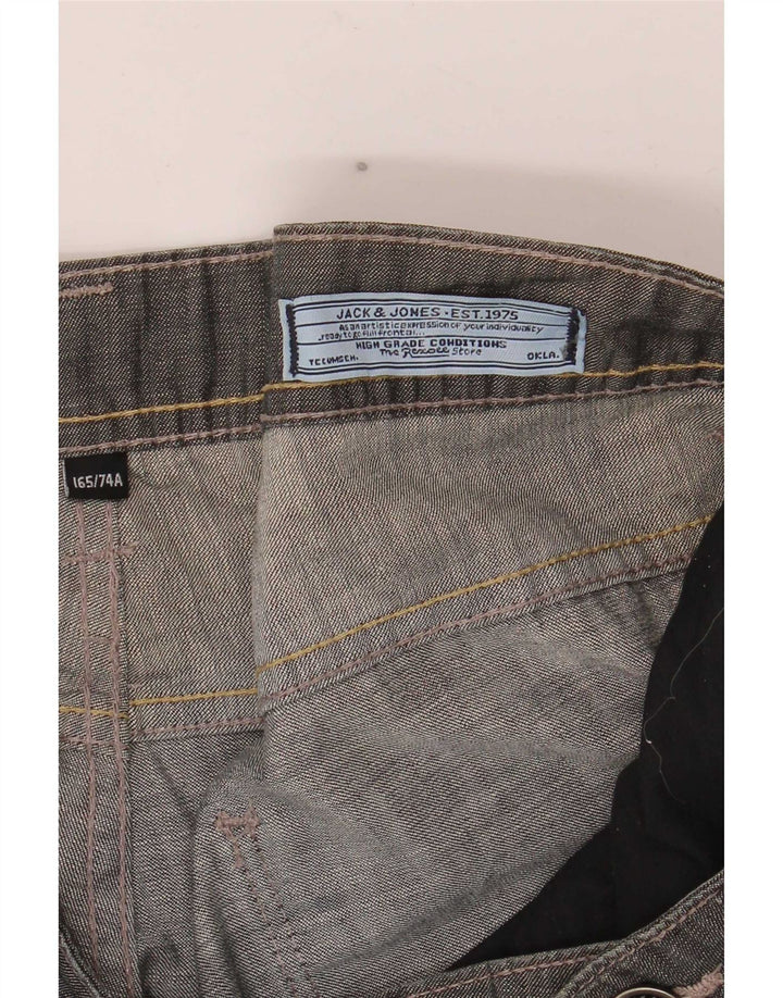 Jeans dritti invecchiati da uomo Jack & Jones W30 L29 Grigi