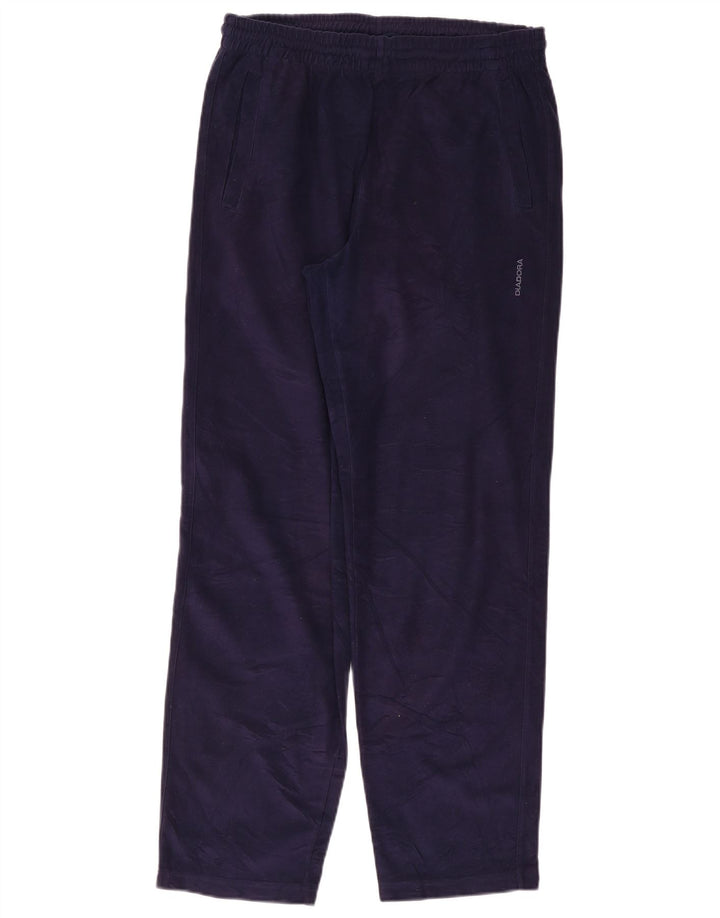 DIADORA Pantaloni da tuta da uomo UK 38 Medium Blu Navy Poliestere