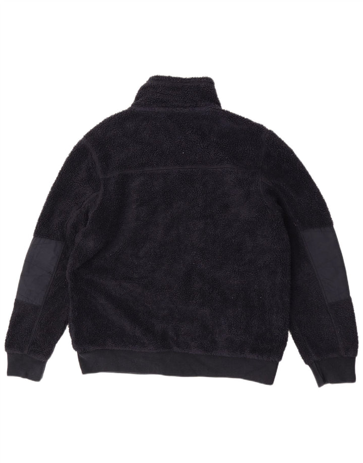 Giacca in pile da uomo Fat Face UK 38 poliestere medio blu navy