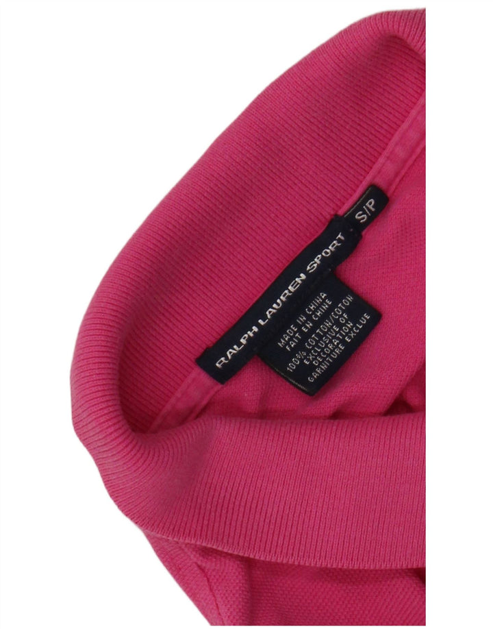 Abito polo da donna RALPH LAUREN UK 10 piccolo cotone rosa